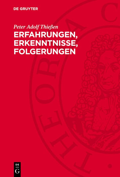 Cover image for Erfahrungen, Erkenntnisse, Folgerungen, isbn: 9783112705308