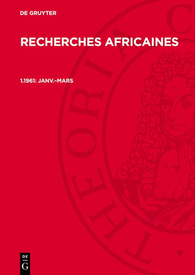Cover image for janv.–mars, isbn: 9783112705889