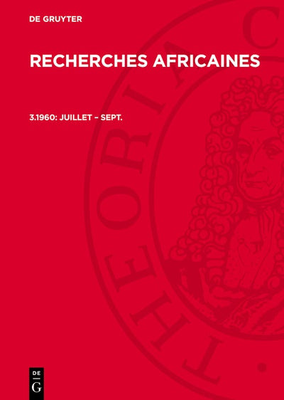 Cover image for juillet – sept., isbn: 9783112706008