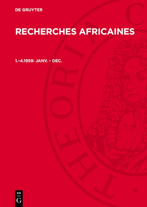 Cover image for Janv. – Dec., isbn: 9783112706046