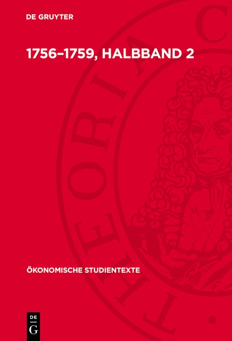Cover image for 1756–1759, Halbband 2, isbn: 9783112706282
