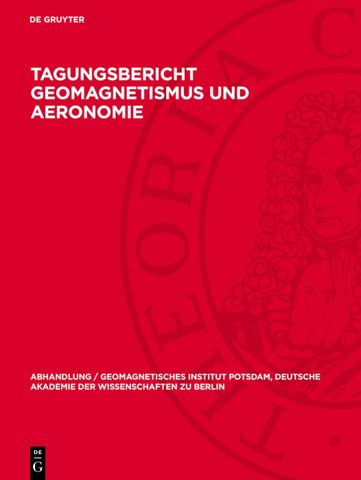 Cover image for Tagungsbericht Geomagnetismus und Aeronomie, isbn: 9783112710548