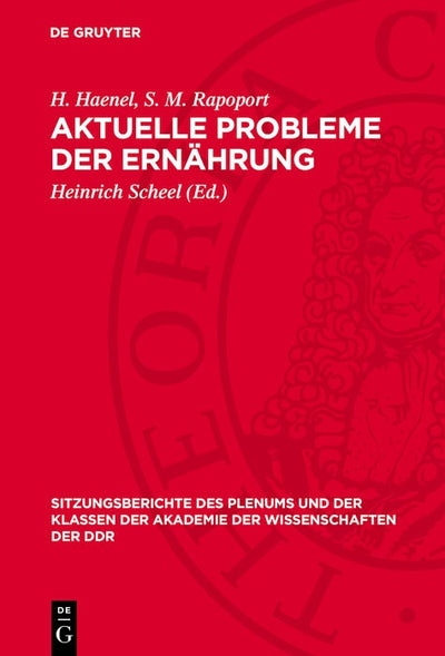 Cover image for Aktuelle Probleme der Ernährung, isbn: 9783112719466
