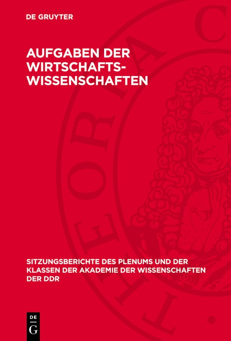 Cover image for Aufgaben der Wirtschaftswissenschaften, isbn: 9783112719480