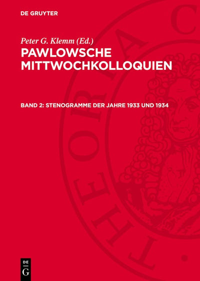 Cover image for Stenogramme der Jahre 1933 und 1934, isbn: 9783112720042