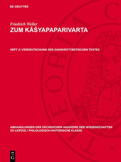 Cover image for Verdeutschung des sanskrit-tibetischen Textes, isbn: 9783112721940