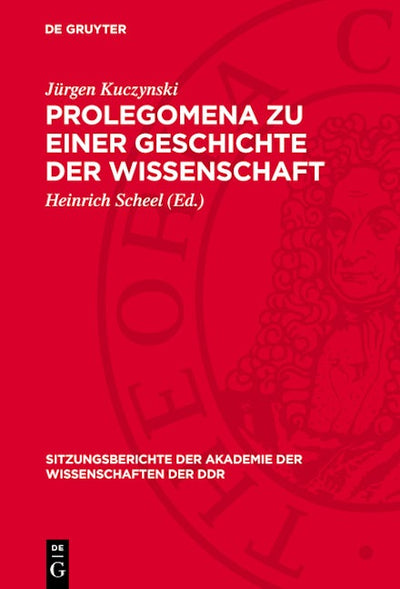 Prolegomena zu einer Geschichte der Wissenschaft