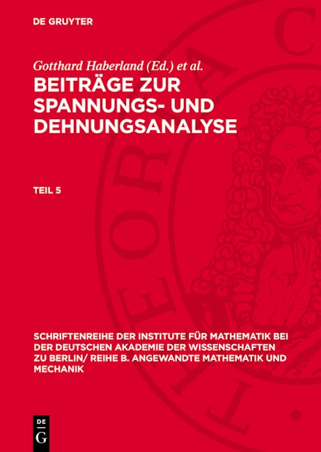 Beiträge zur Spannungs- und Dehnungsanalyse. Teil 5