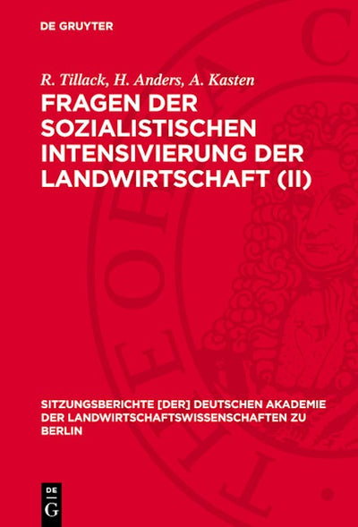 Fragen der sozialistischen Intensivierung der Landwirtschaft (II)