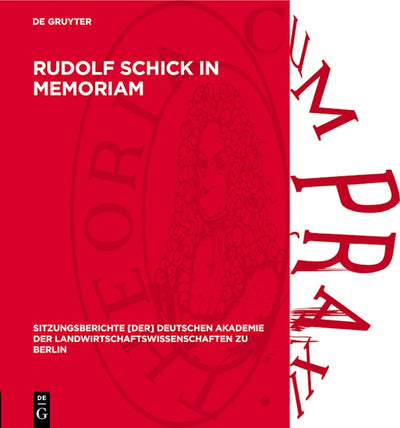 Rudolf Schick in memoriam