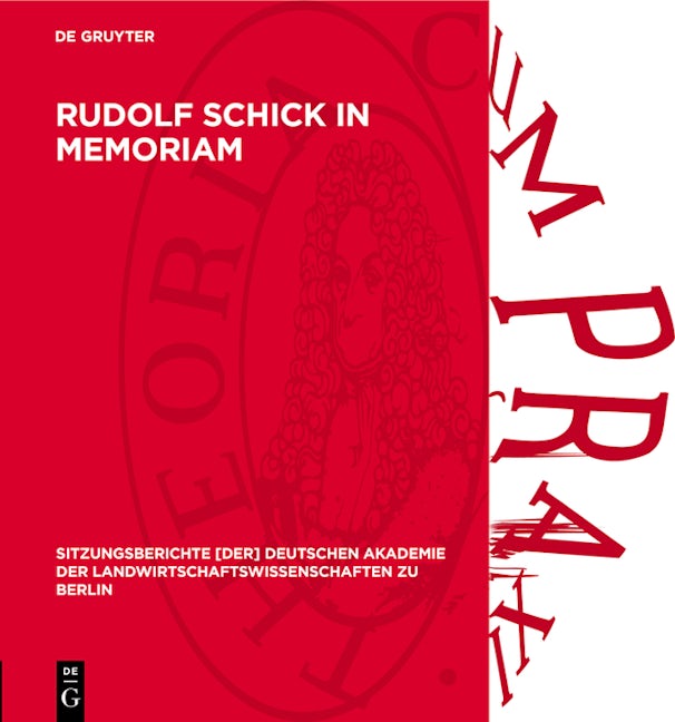 Rudolf Schick in memoriam