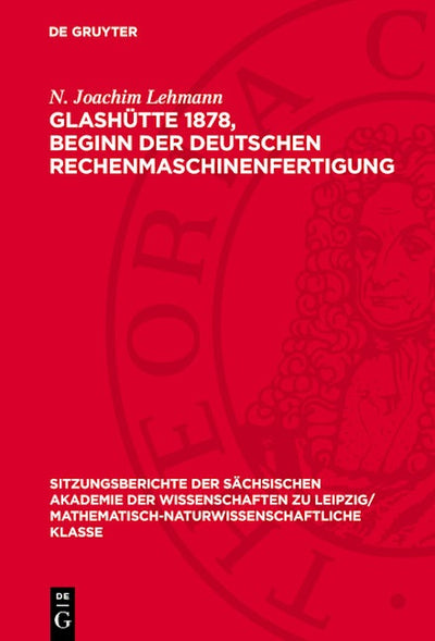 Glashütte 1878, Beginn der Deutschen Rechenmaschinenfertigung