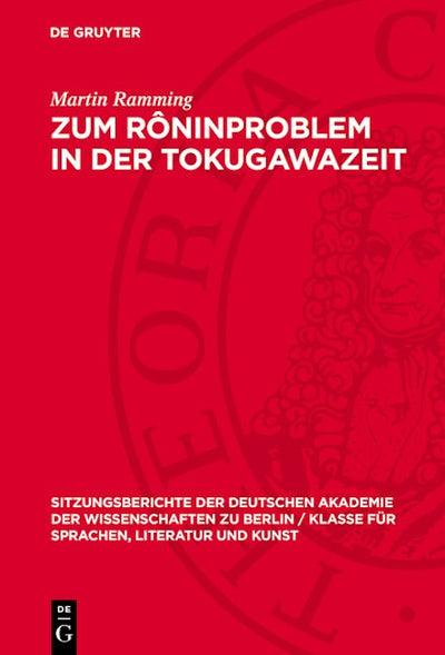 Zum Rôninproblem in der Tokugawazeit