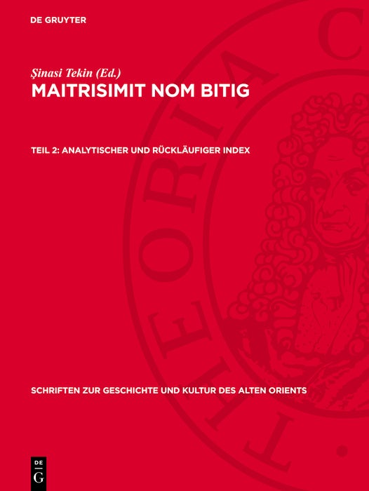 Cover image for Analytischer und rückläufiger Index, isbn: 9783112729625