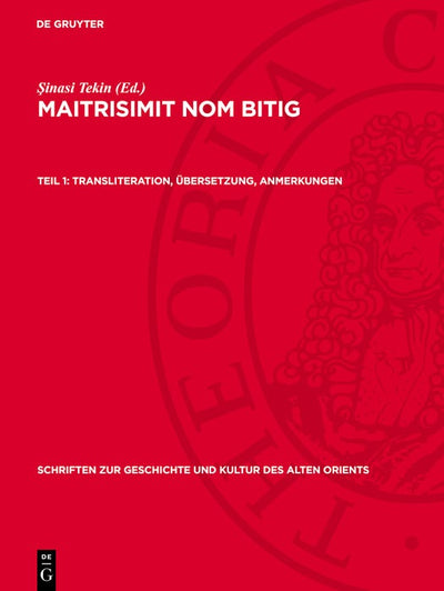 Cover image for Transliteration, Übersetzung, Anmerkungen, isbn: 9783112729649