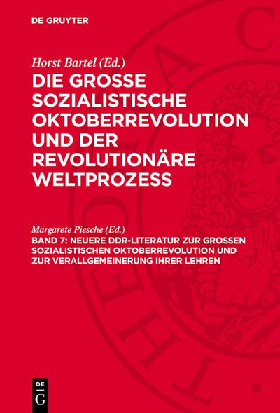 Cover image for Neuere DDR-Literatur zur Großen Sozialistischen Oktoberrevolution und zur Verallgemeinerung ihrer Lehren, isbn: 9783112732786