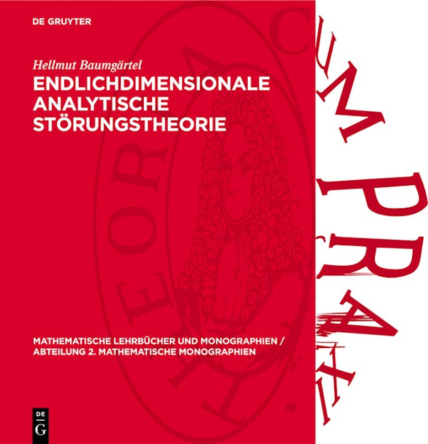 Endlichdimensionale analytische Störungstheorie