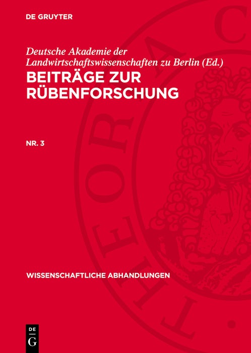 Cover image for Beiträge zur Rübenforschung. Nr. 3, isbn: 9783112738924