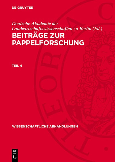Cover image for Beiträge zur Pappelforschung. Teil 4, isbn: 9783112739242