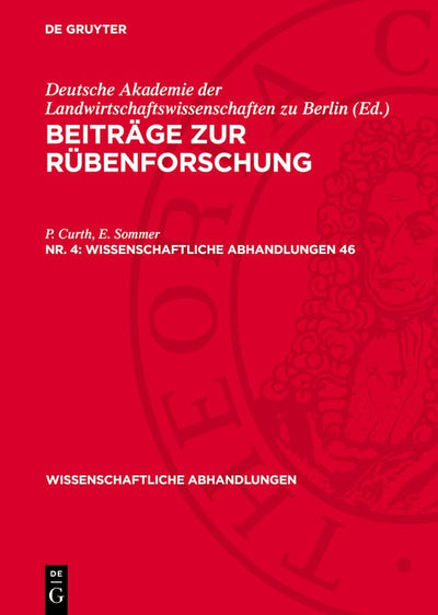 Cover image for Beiträge zur Rübenforschung. Nr. 4, isbn: 9783112739464