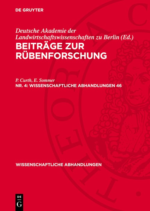 Cover image for Beiträge zur Rübenforschung. Nr. 4, isbn: 9783112739464