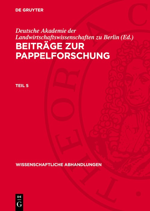 Cover image for Beiträge zur Pappelforschung. Teil 5, isbn: 9783112739488