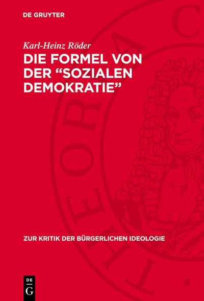 Cover image for Die Formel von der „sozialen Demokratie“, isbn: 9783112739860