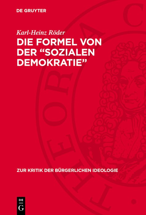 Cover image for Die Formel von der „sozialen Demokratie“, isbn: 9783112739860