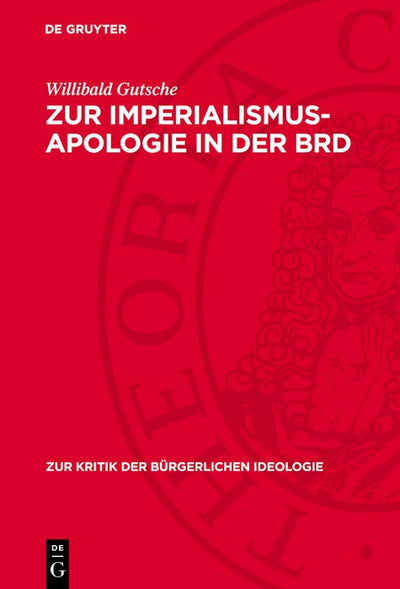 Cover image for Zur Imperialismus-Apologie in der BRD, isbn: 9783112740088