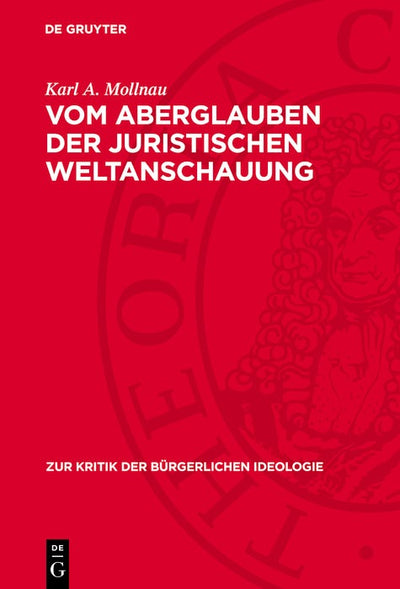 Cover image for Vom Aberglauben der juristischen Weltanschauung, isbn: 9783112740149