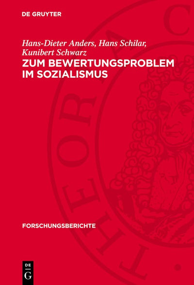 Cover image for Zum Bewertungsproblem im Sozialismus, isbn: 9783112740583