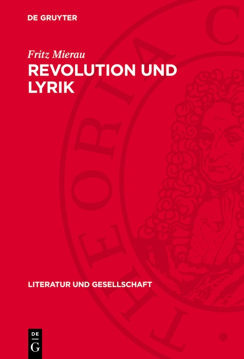 Cover image for Revolution und Lyrik, isbn: 9783112740965