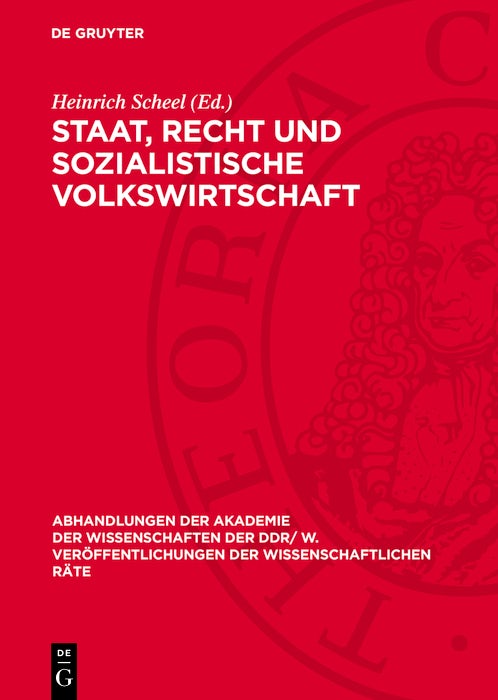 Cover image for Staat, Recht und sozialistische Volkswirtschaft, isbn: 9783112741665