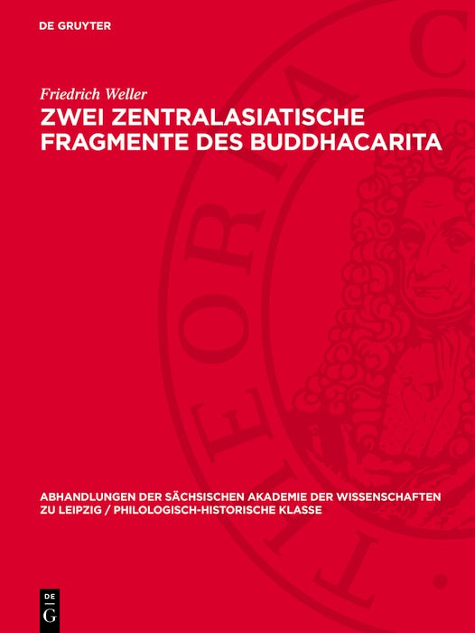Cover image for Zwei Zentralasiatische Fragmente des Buddhacarita, isbn: 9783112741689