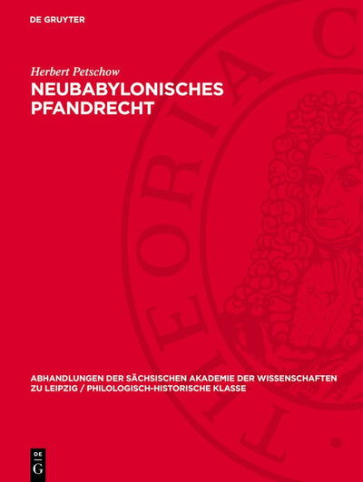 Cover image for Neubabylonisches Pfandrecht, isbn: 9783112741702