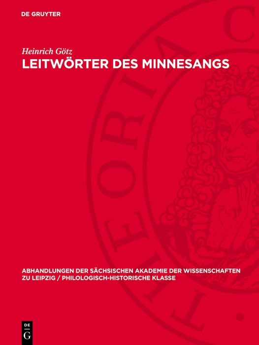 Cover image for Leitwörter des Minnesangs, isbn: 9783112741788