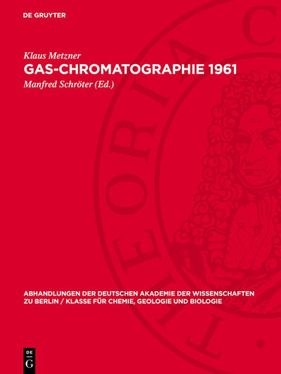 Cover image for Gas-Chromatographie 1961, isbn: 9783112742280