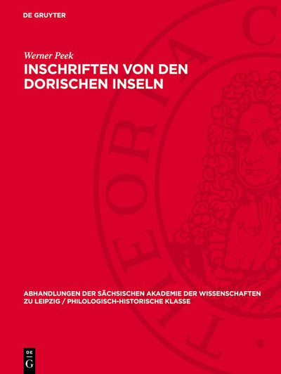 Cover image for Inschriften von den Dorischen Inseln, isbn: 9783112742822