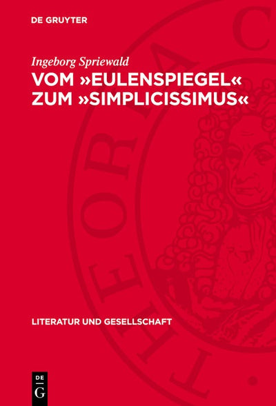 Cover image for Vom »Eulenspiegel« zum »Simplicissimus«, isbn: 9783112743041