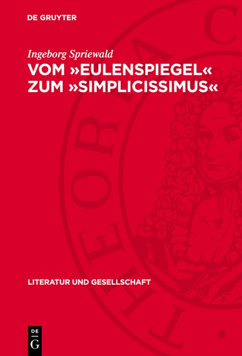 Cover image for Vom »Eulenspiegel« zum »Simplicissimus«, isbn: 9783112743041