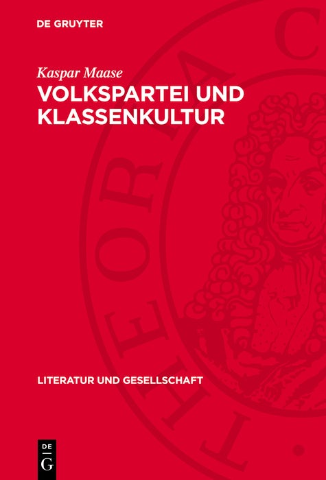 Cover image for Volkspartei und Klassenkultur, isbn: 9783112743164