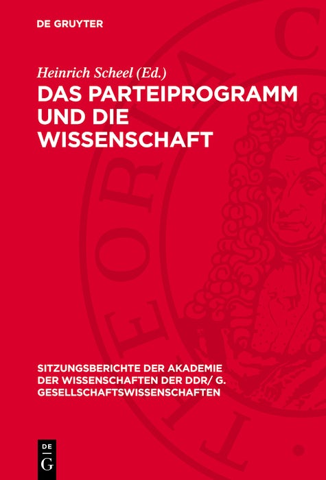 Cover image for Das Parteiprogramm und die Wissenschaft, isbn: 9783112743706