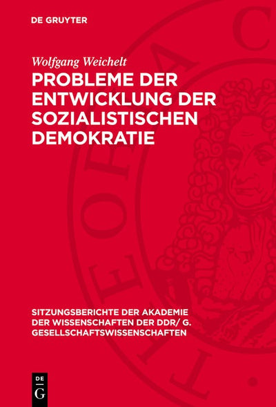 Cover image for Probleme der Entwicklung der sozialistischen Demokratie, isbn: 9783112743805