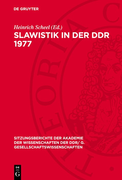 Cover image for Slawistik in der DDR 1977, isbn: 9783112743867