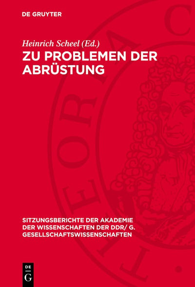 Cover image for Zu Problemen der Abrüstung, isbn: 9783112743904