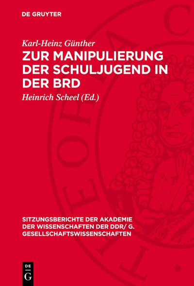 Cover image for Zur Manipulierung der Schuljugend in der BRD, isbn: 9783112743928