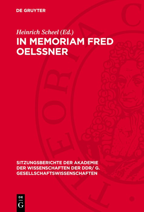 Cover image for In memoriam Fred Oelßner, isbn: 9783112744086