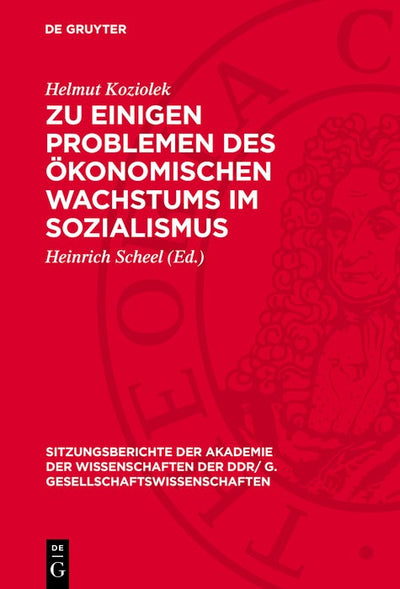 Cover image for Zu einigen Problemen des ökonomischen Wachstums im Sozialismus, isbn: 9783112744246
