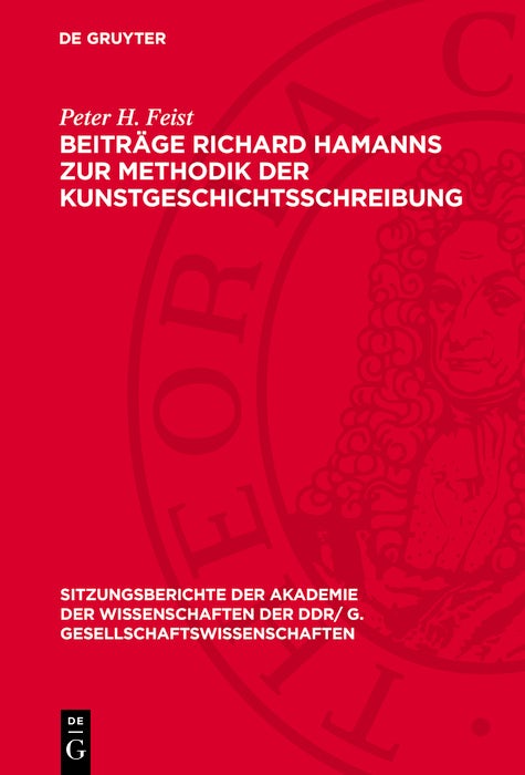 Cover image for Beiträge Richard Hamanns zur Methodik der Kunstgeschichtsschreibung, isbn: 9783112744345