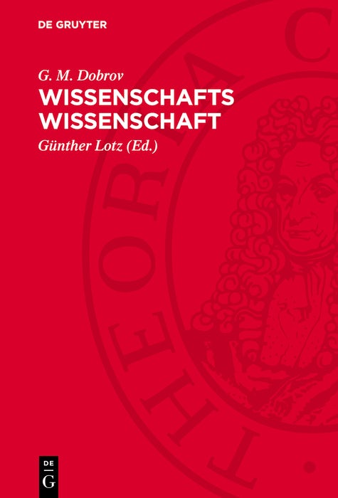 Cover image for Wissenschafts Wissenschaft, isbn: 9783112745809